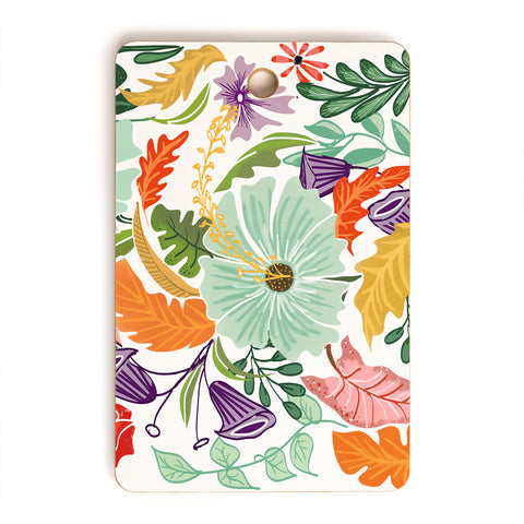 83 Oranges Hello Tropical Cutting Board Rectangle