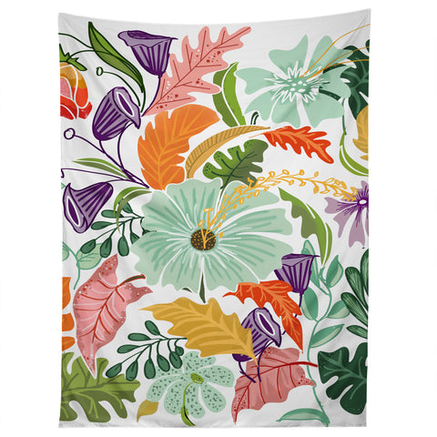 83 Oranges Hello Tropical Tapestry