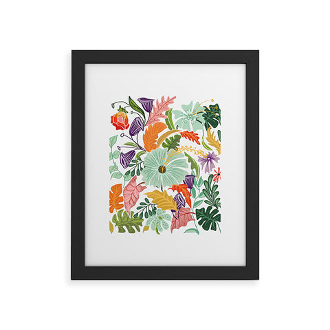 83 Oranges Hello Tropical Framed Art Print