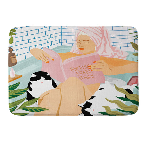 83 Oranges How To Have A Cat Spa Day Memory Foam Bath Mat