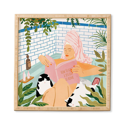 83 Oranges How To Have A Spa Day At Home Framed Wall Art