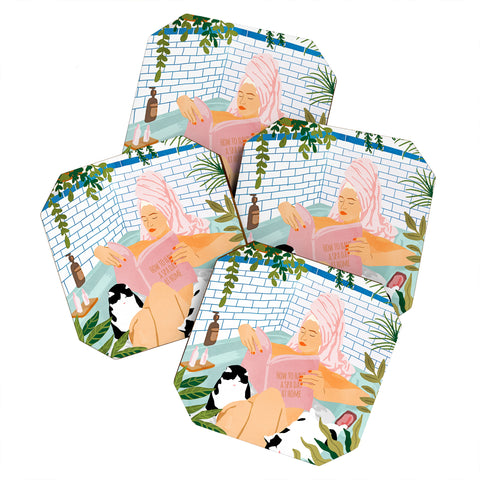 83 Oranges How To Have A Spa Day At Home Coaster Set