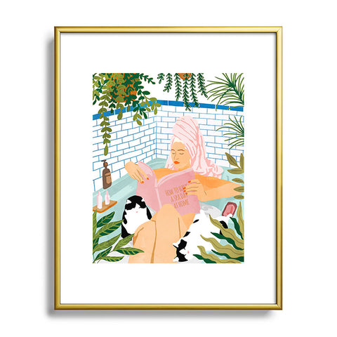 83 Oranges How To Have A Spa Day At Home Metal Framed Art Print