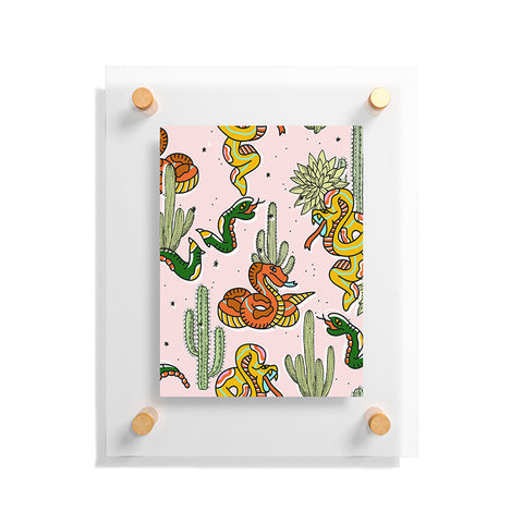 83 Oranges Join Or Die illustration Floating Acrylic Print