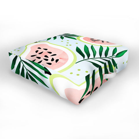 83 Oranges Juicy Surprise Outdoor Floor Cushion