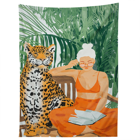 83 Oranges Jungle Vacay Tapestry