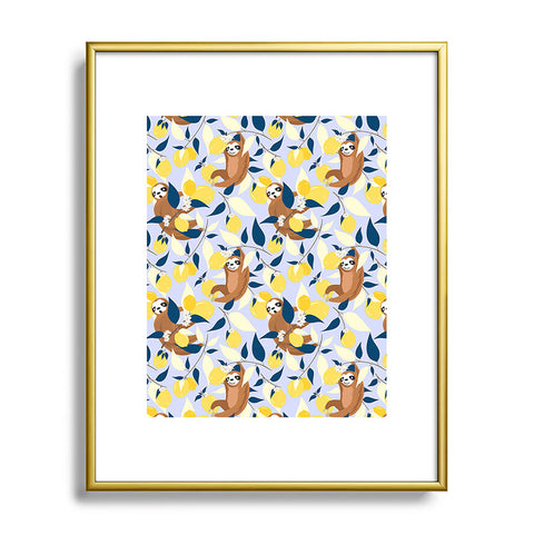 83 Oranges Lazy Day Hangout Metal Framed Art Print