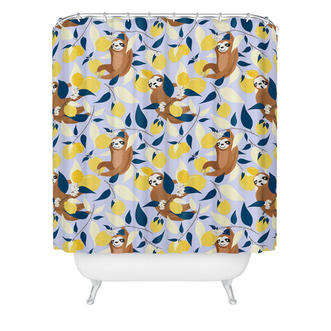 83 Oranges Lazy Day Hangout Shower Curtain