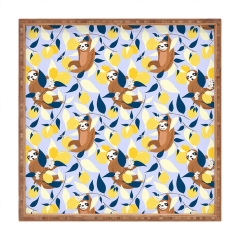 83 Oranges Lazy Day Hangout Square Tray