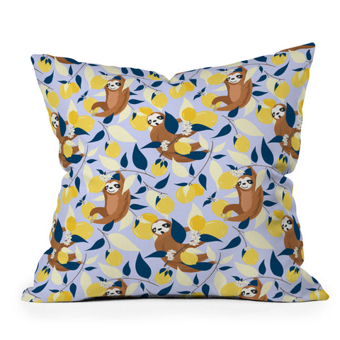 83 Oranges Lazy Day Hangout Throw Pillow