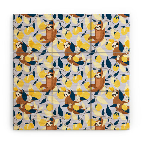 83 Oranges Lazy Day Hangout Wood Wall Mural