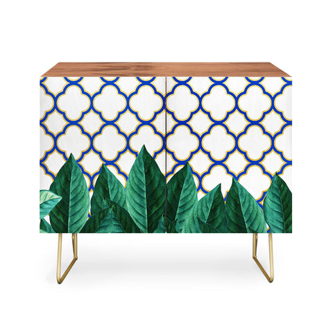 83 Oranges Leaves And Tiles Credenza