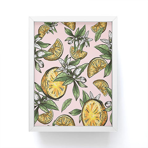 83 Oranges Lemon Crush Framed Mini Art Print