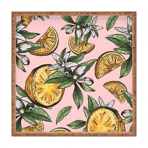 83 Oranges Lemon Crush Square Tray