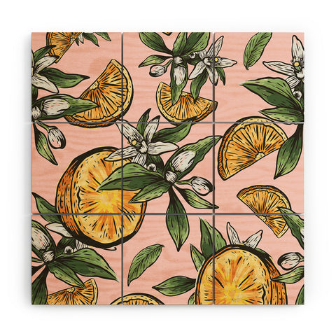 83 Oranges Lemon Crush Wood Wall Mural