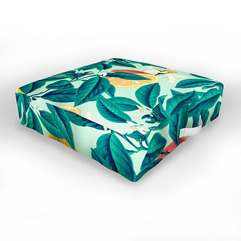 83 Oranges Lemon Pattern Outdoor Floor Cushion