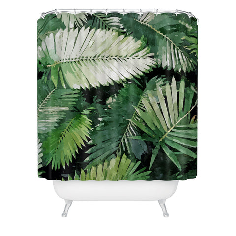 83 Oranges Life Is Better With Palm Trees Shower Curtain