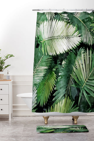 83 Oranges Life Is Better With Palm Trees Shower Curtain And Mat