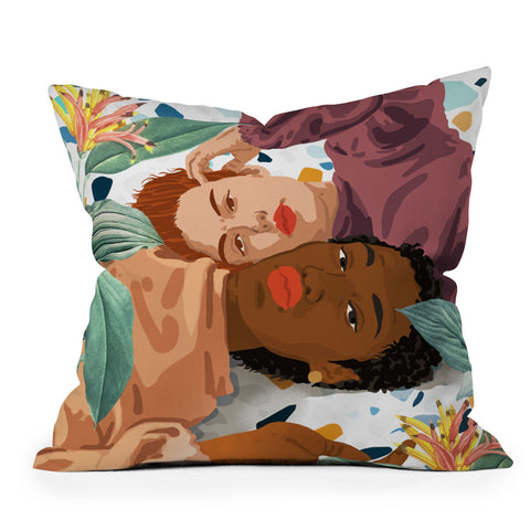 83 Oranges Love is not a color Throw Pillow
