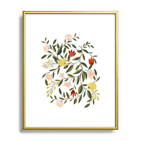 83 Oranges Lovely And Fine Metal Framed Art Print