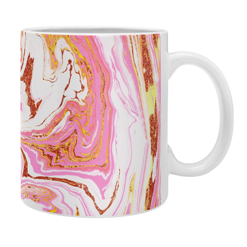 83 Oranges Marble and Rose Gold Dust Coffee Mug