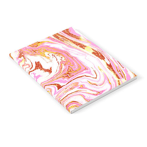 83 Oranges Marble and Rose Gold Dust Notebook