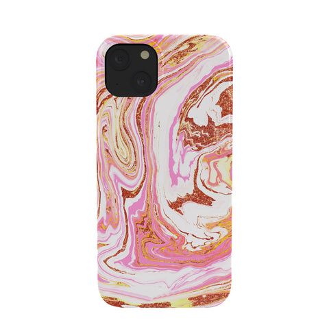 83 Oranges Marble and Rose Gold Dust Phone Case