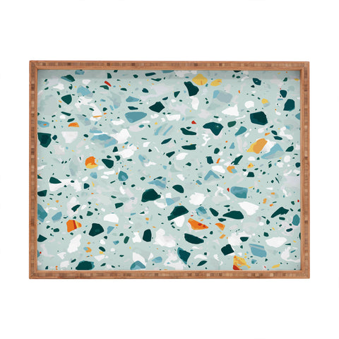 83 Oranges Mint Terrazzo Rectangular Tray