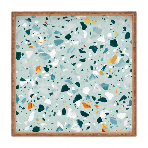83 Oranges Mint Terrazzo Square Tray