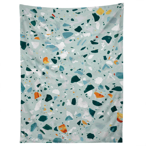 83 Oranges Mint Terrazzo Tapestry