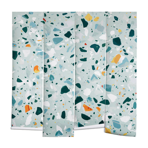 83 Oranges Mint Terrazzo Wall Mural