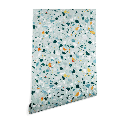 83 Oranges Mint Terrazzo Wallpaper