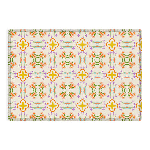 83 Oranges Modern Mandala 01 Outdoor Rug