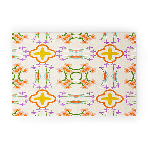 83 Oranges Modern Mandala 01 Welcome Mat