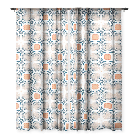 83 Oranges Modern Mandala 02 Sheer Non Repeat