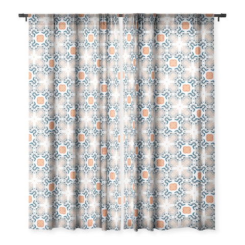 83 Oranges Modern Mandala 02 Sheer Window Curtain