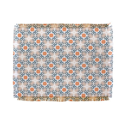 83 Oranges Modern Mandala 02 Throw Blanket