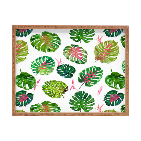 83 Oranges Monstera Love Rectangular Tray