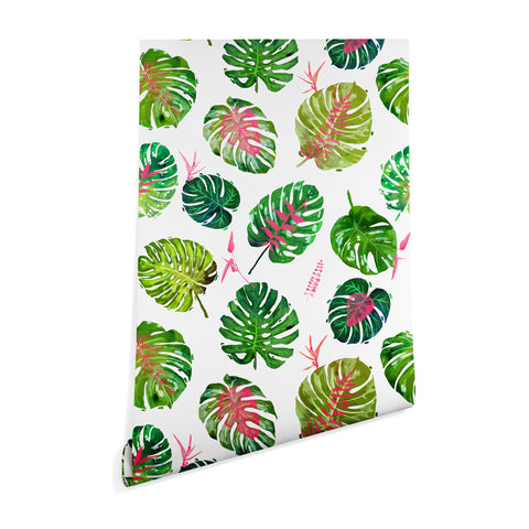 83 Oranges Monstera Love Wallpaper