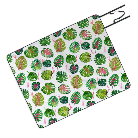 83 Oranges Monstera Love Picnic Blanket