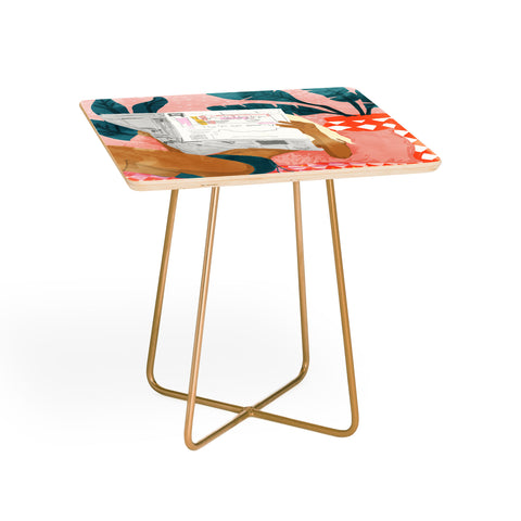 83 Oranges Morning News Side Table