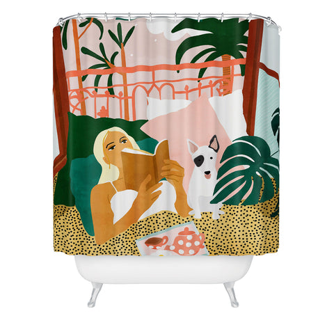 83 Oranges No matter where you are going Shower Curtain