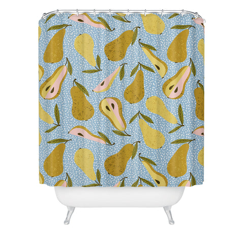 83 Oranges Nothing As It Pears To Be Shower Curtain