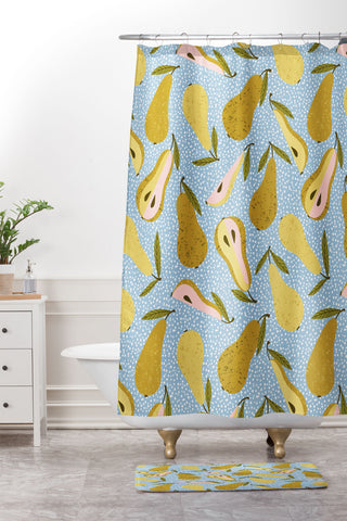 83 Oranges Nothing As It Pears To Be Shower Curtain And Mat