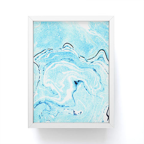 83 Oranges Ocean Marble Framed Mini Art Print
