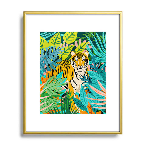 83 Oranges Only 3890 Left Metal Framed Art Print