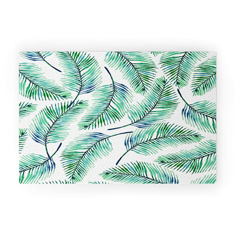 83 Oranges Palms Watercolor Welcome Mat