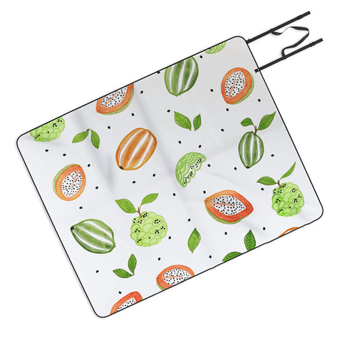 83 Oranges Papaya And Custard Apple Picnic Blanket