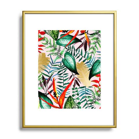 83 Oranges Paradise Floral Metal Framed Art Print