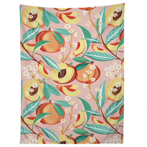 83 Oranges Peach Season Tapestry